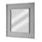 American Art Decor Sea Spray Grey Wash Framed Mirror - 24"x 24"